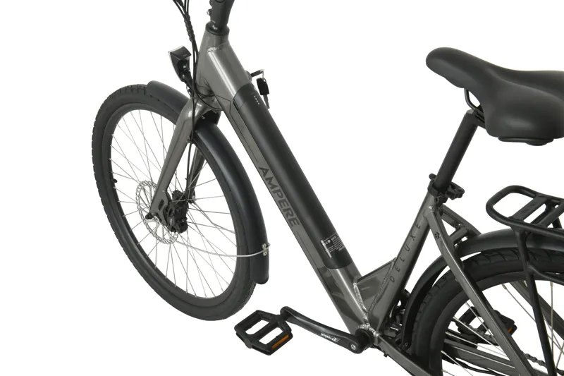 Ampere Deluxe Step Through 26 Inch Wheel Electric Bike Grey-5